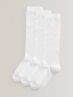Гольфы хлопковые для девочки Next 749-617, 3 шт., Белый