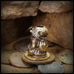 Темлячная бусина "Дед Хабар" для ножей , латунь