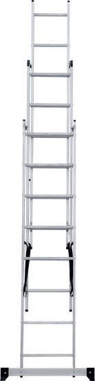 Лестница алюминиевая 3-х секционная 8 ступеней Новая высота NV1230 артикул 1230308