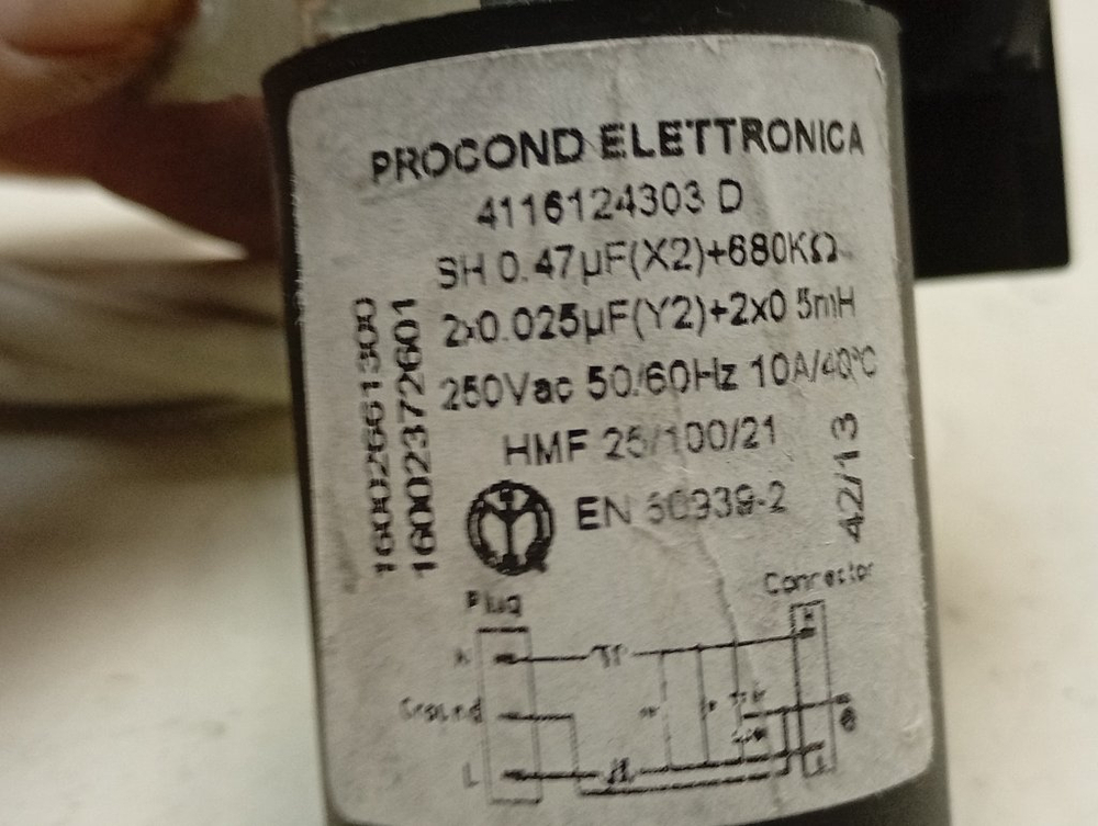 IWUE4105CIS кт64 Сетевой фильтр для стиральной машины Indesit IWUE4105CIS б/у