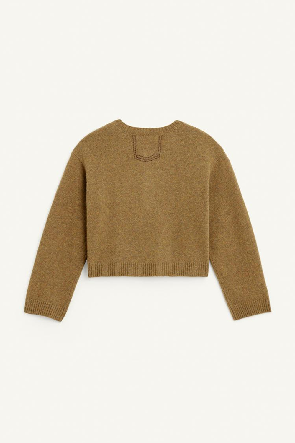 ZARA СВИТЕР ИЗ 100% ШЕРСТИ, ОЛИВКОВО-ЗЕЛЕНЫЙ