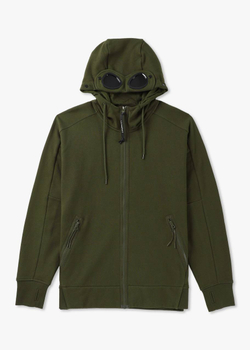 C.P. Company Goggle Zip Hoodie Green