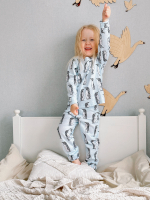 Пижама Mjölk Пингвины, на манжетах