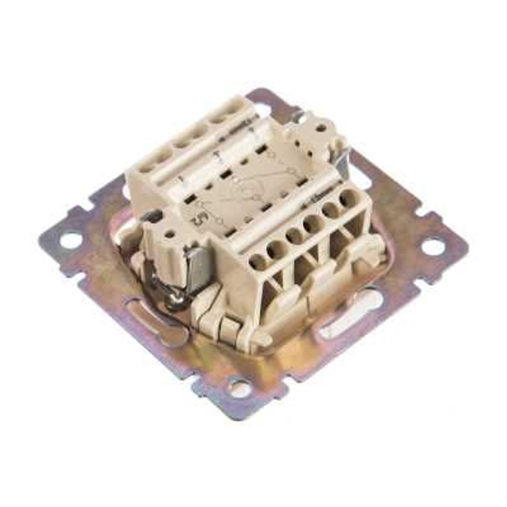 77 4405 Выключатель 2 клавишный белый 10шт