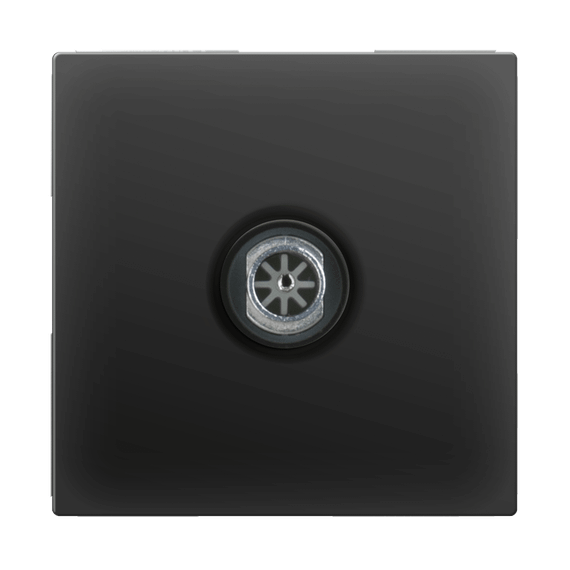 ТВ-розетка проходная Werkel черный матовый WL08-TV-2W 4690389073519