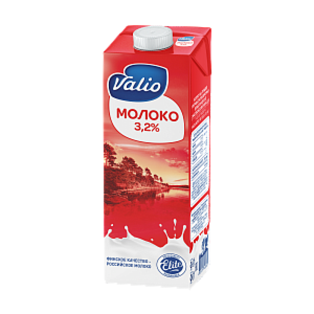 Молоко Valio ультрапастеризованное 3.2%, 1 л