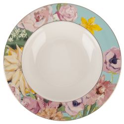 Набор тарелок 6 шт "Flowers" d=27/21,5см/19см (фарфор) (подарочная упаковка)