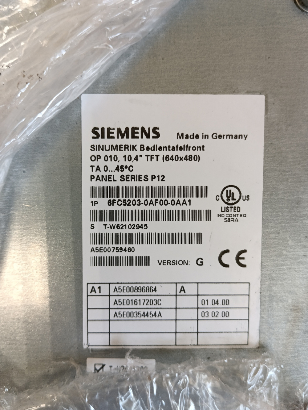 Siemens 6FC5203-0AF00-0AA1 с хранения