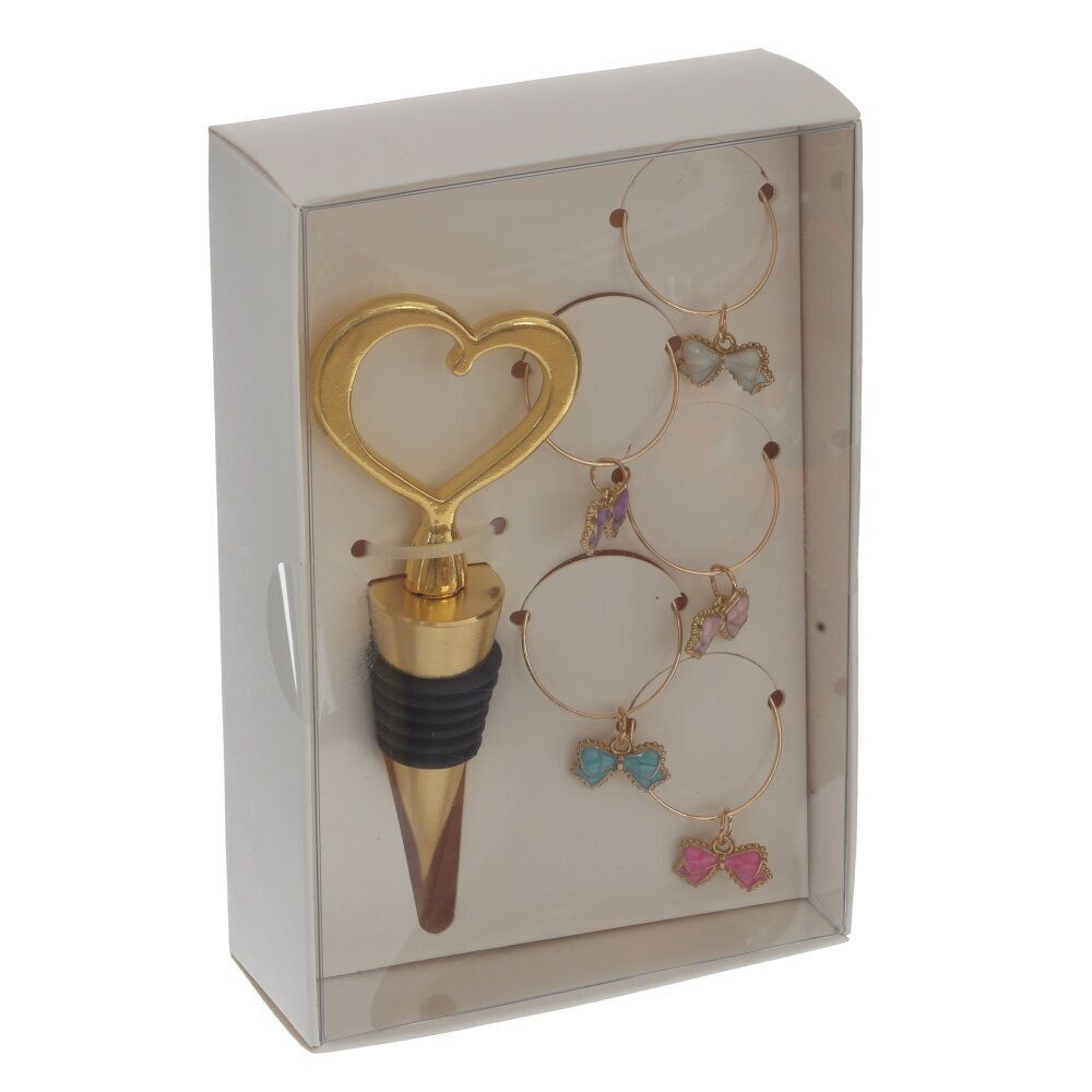 GAEM Набор: пробка для бутылки и декор для бокалов, L9 W3 H14 см