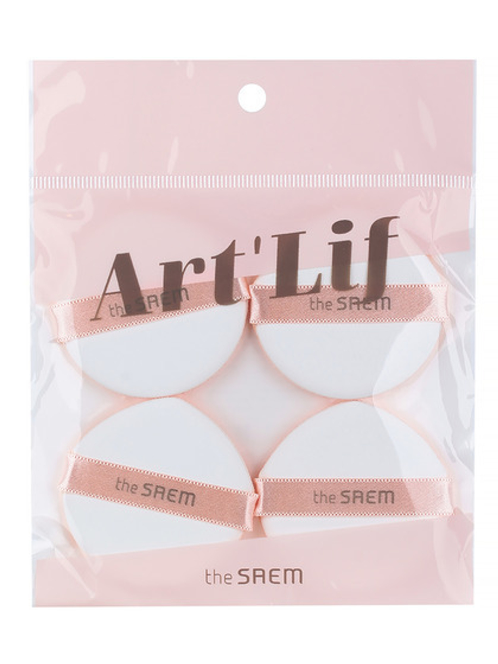 THE SAEM Спонж косметический/Art'Lif Water Drop Cushion Puff, набор 4шт