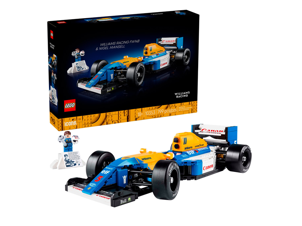 LEGO Коллекционные наборы 10353 Williams Racing FW14B и Найджел Мэнселл — гоночный болид F1