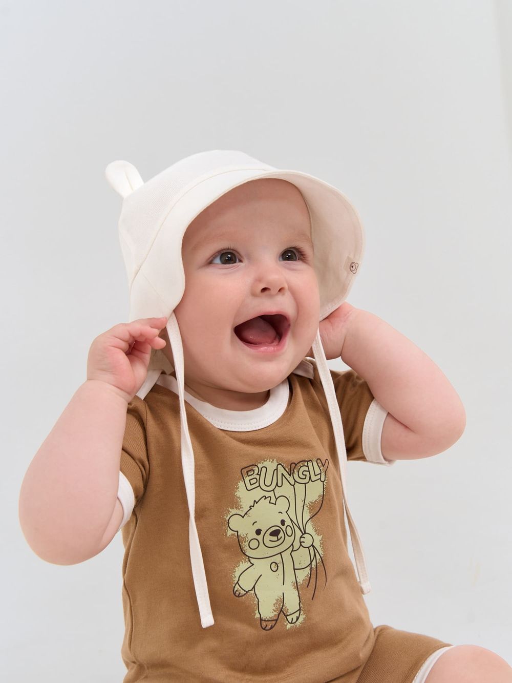 Панама с ушками "Молоко" 0+