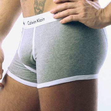 Мужские трусы боксеры Calvin Klein 365 Grey White