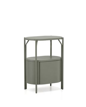 Тумба для ванной Arely из стали и зеленого лака 60 x 40 см