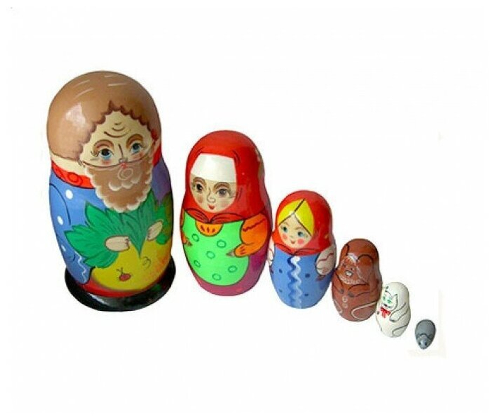 Матрешка Репка 6 персонажей