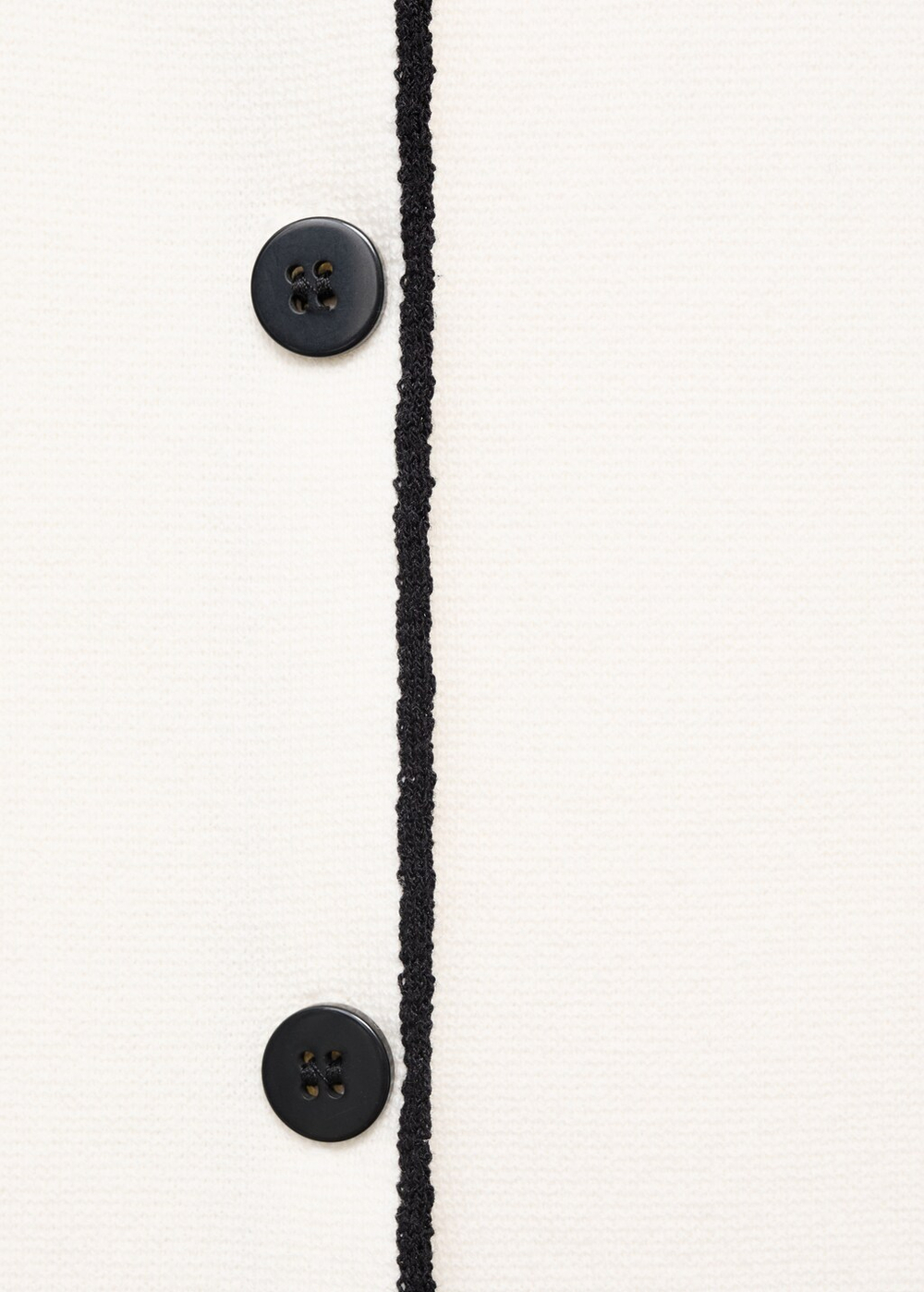 Трикотажный жилет с контрастным дизайном