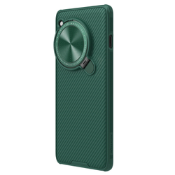 Чехол зеленого цвета (Deep Green) с металлической откидной крышкой для камеры на OnePlus 12 от Nillkin, серия CamShield Prop Case