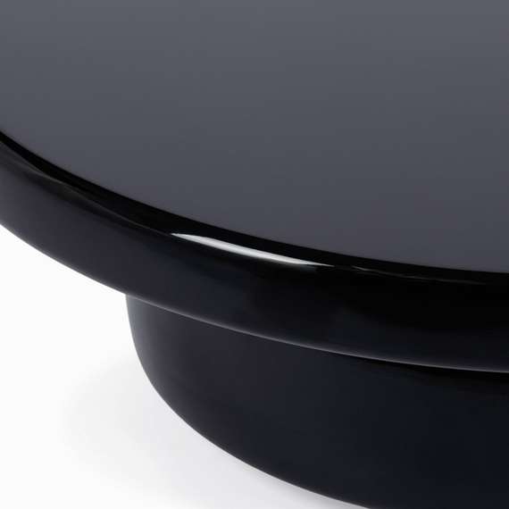 Кофейный стол Omen Ø90х30 см, черный глянец