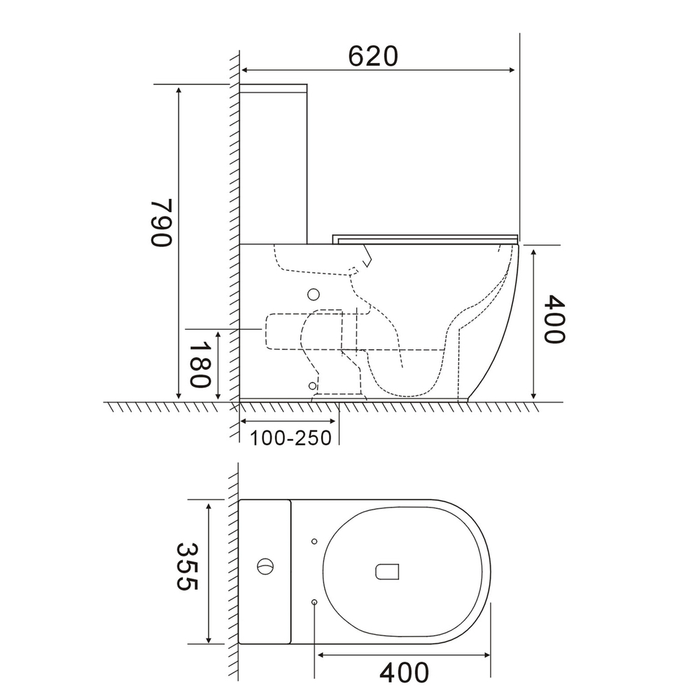 Унитаз-компакт безободковый WAVE ЛАГУНА/NOVA Торнадо 1.0, гор,ниж, 2-кн.арм, дюро, м/л, быстр