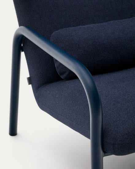 Кресло Inari синее из стали и полиэстра Испания