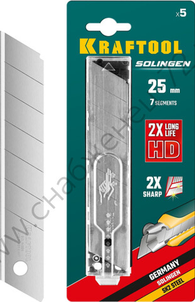 KRAFTOOL 25 мм, 5 шт, сегментированные лезвия, Pro (09607-25-S5)