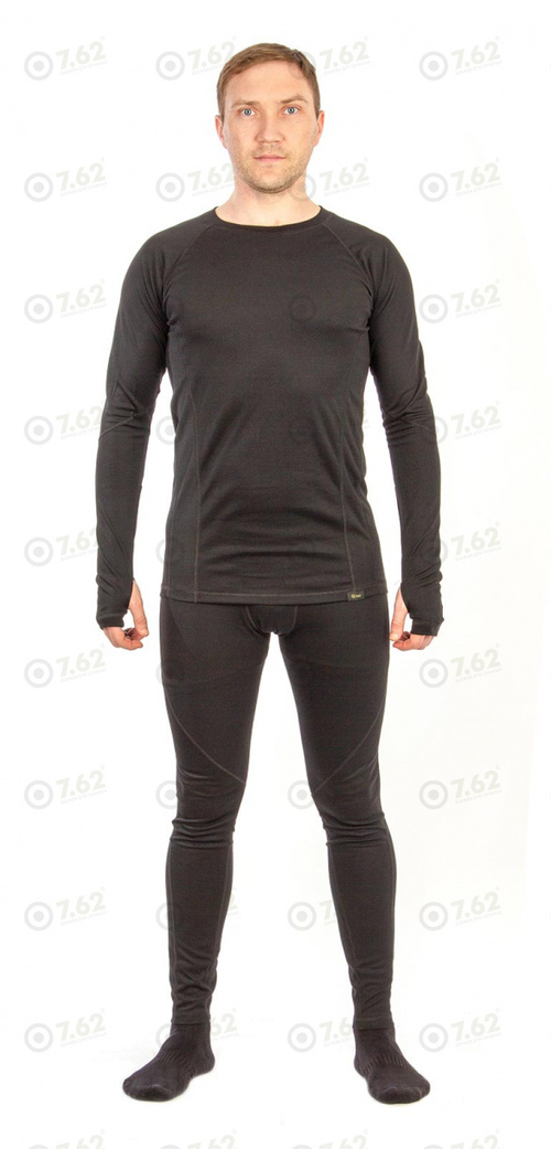 Термобелье мужское Дефендер (трикотаж, черный) 7.62 Novatex