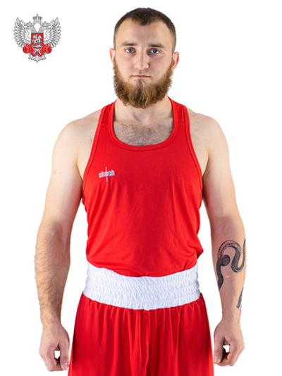C116 Майка боксерская Clinch Olimp красная