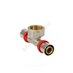Тройник МП латунь никель пресс Дн 32х3/4"х32 ВР ГОСТ 32415-2013 8011 Aquasfera 8011-06