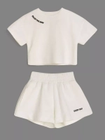 Костюм для девочки, футболка и шорты