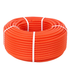 Труба гофрированная ПНД (HF) оранжевая с/з d20 мм (100м/уп.) Промрукав