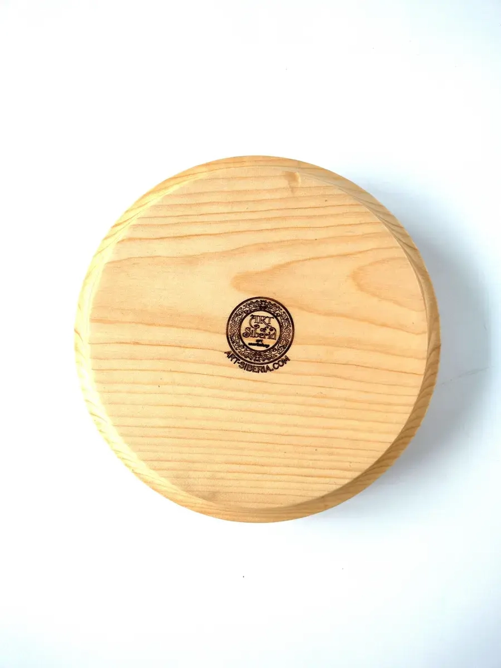 Тарелка деревянная из массива кедра