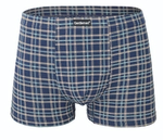 Клетчатые трусы-боксеры (Размер: M) (Цвет: синий)