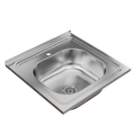 Мойка 50х50 (0,6) вып 3 1/2 MIXLINE 16см с сифоном ДЕКОР