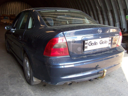 Оцинкованный фаркоп на Opel Vectra B седан/универсал/хетчбек 1995-2002 (без электрики), Galia O029A