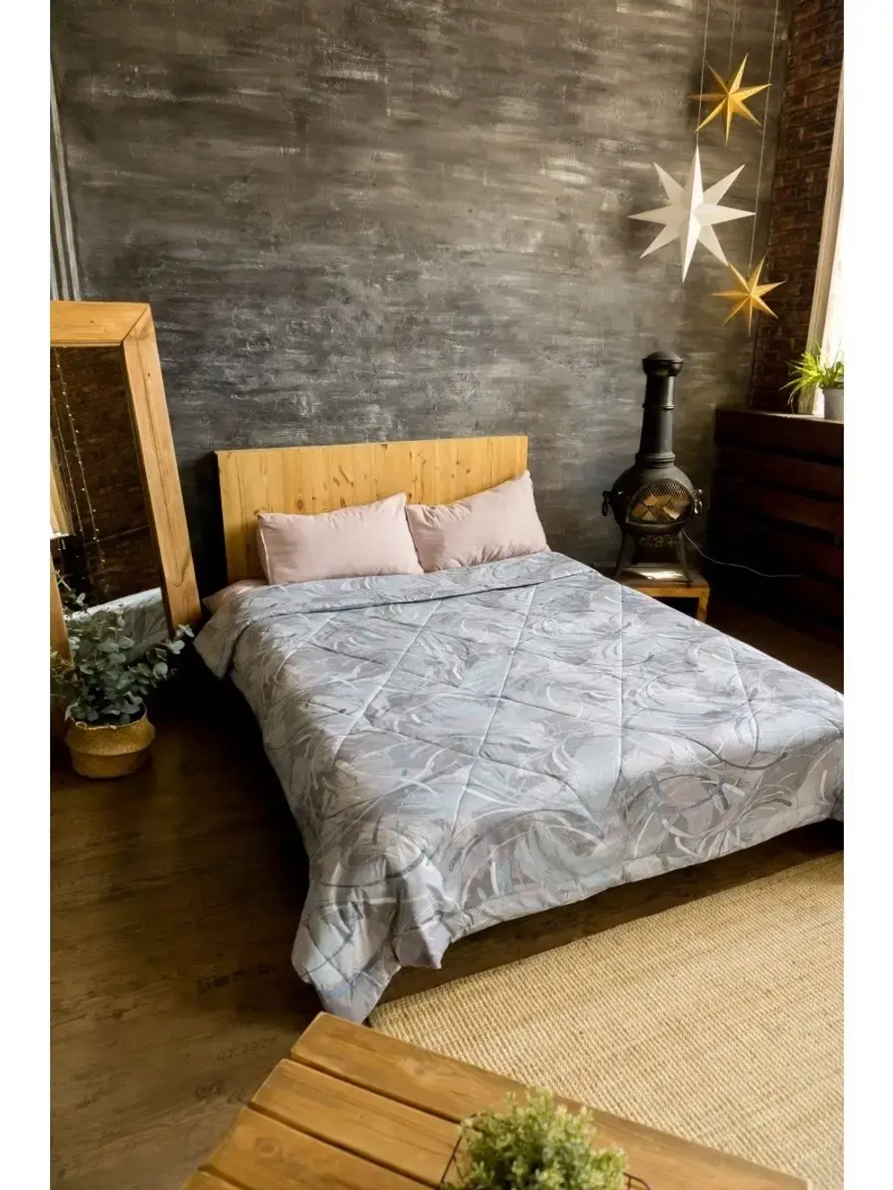 Одеяло евро всесезонное летнее облегченное лен хлопок