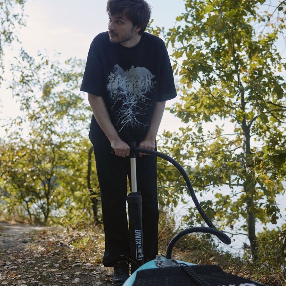 Футболка Смерч Оверсайз Принт #7 черная