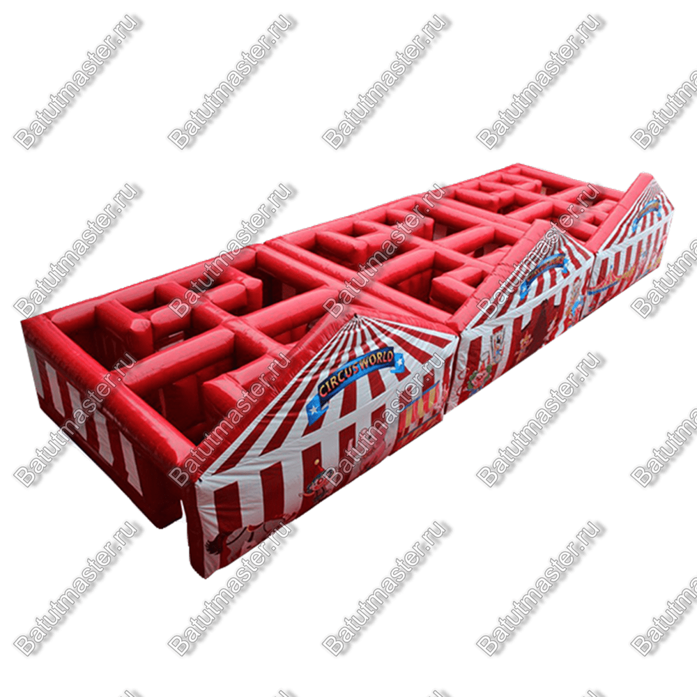 Надувной лабиринт "В цирке", 18*6*3,5 м