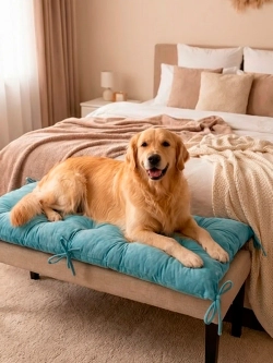 Подушка на скамью, подоконник, обувницу 100х45 см