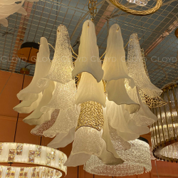 Люстра Cloyd WASABI C10 / Ø60 см - керамика - золото (арт.11326)