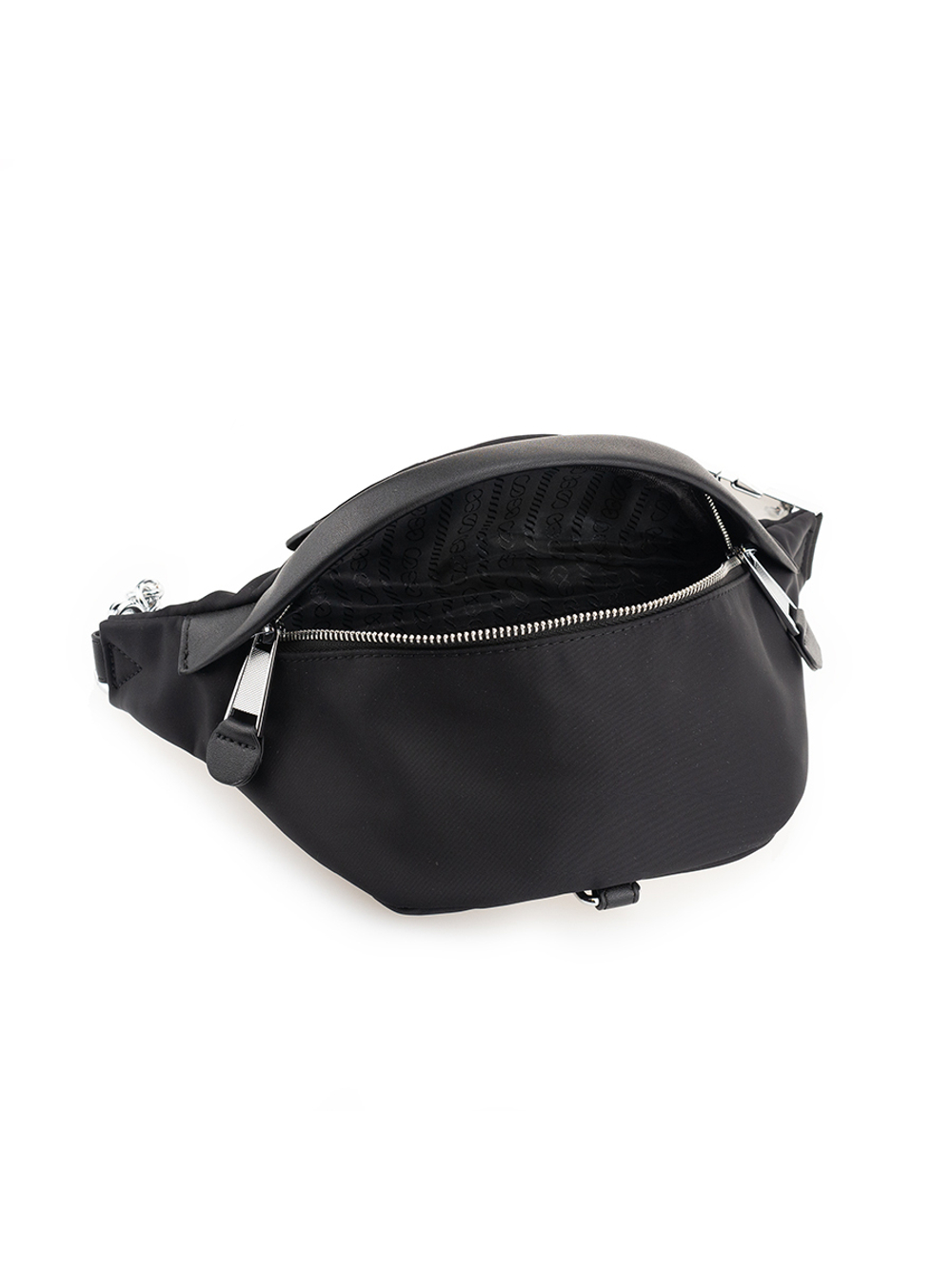 25008S/10 Сумка поясная жен., текстиль + иск. кожа