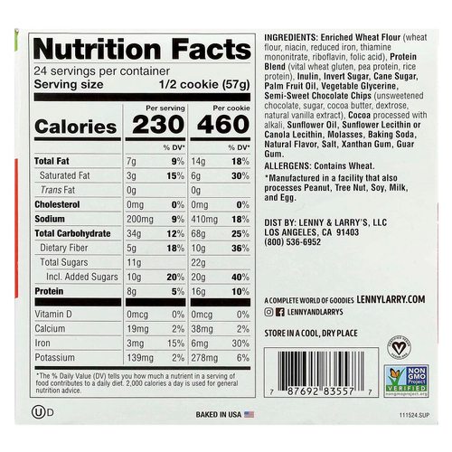 Lenny & Larry's, The Complete Cookie®, Big Time Brownie, 12 видов печенья, 113 г (4 унции)