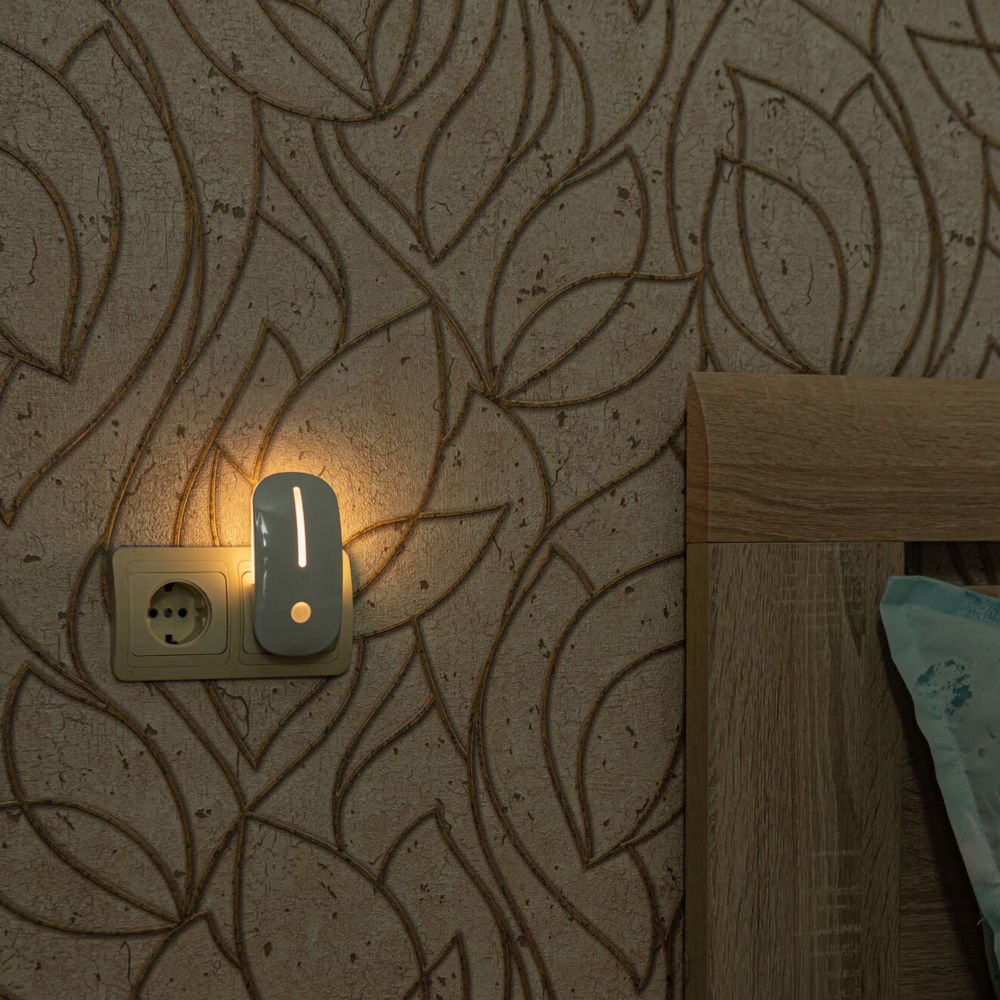 DTL-318 Сказка-White-Sensor Светильник-ночник. С фотосенсором день-ночь. Белый. ТМ Uniel