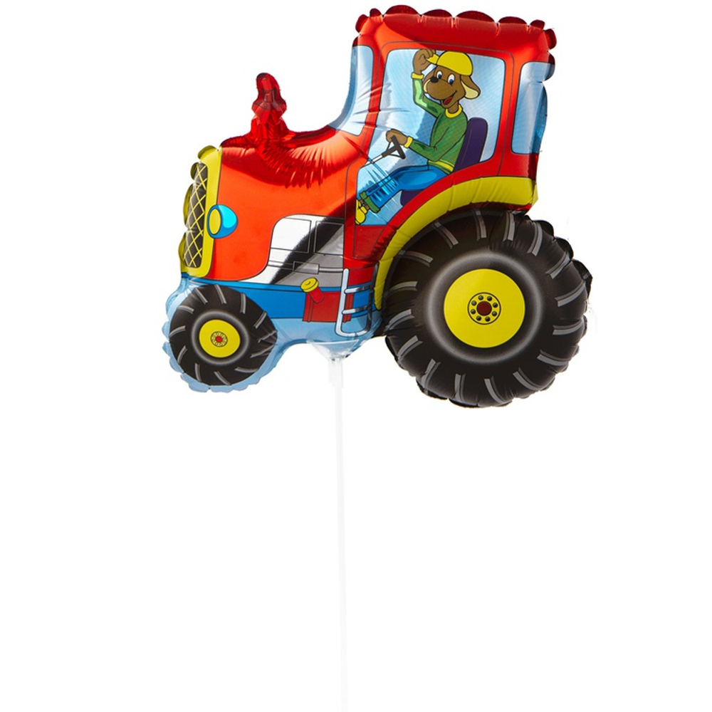 Шар Фольгированный Трактор красный (Красный)