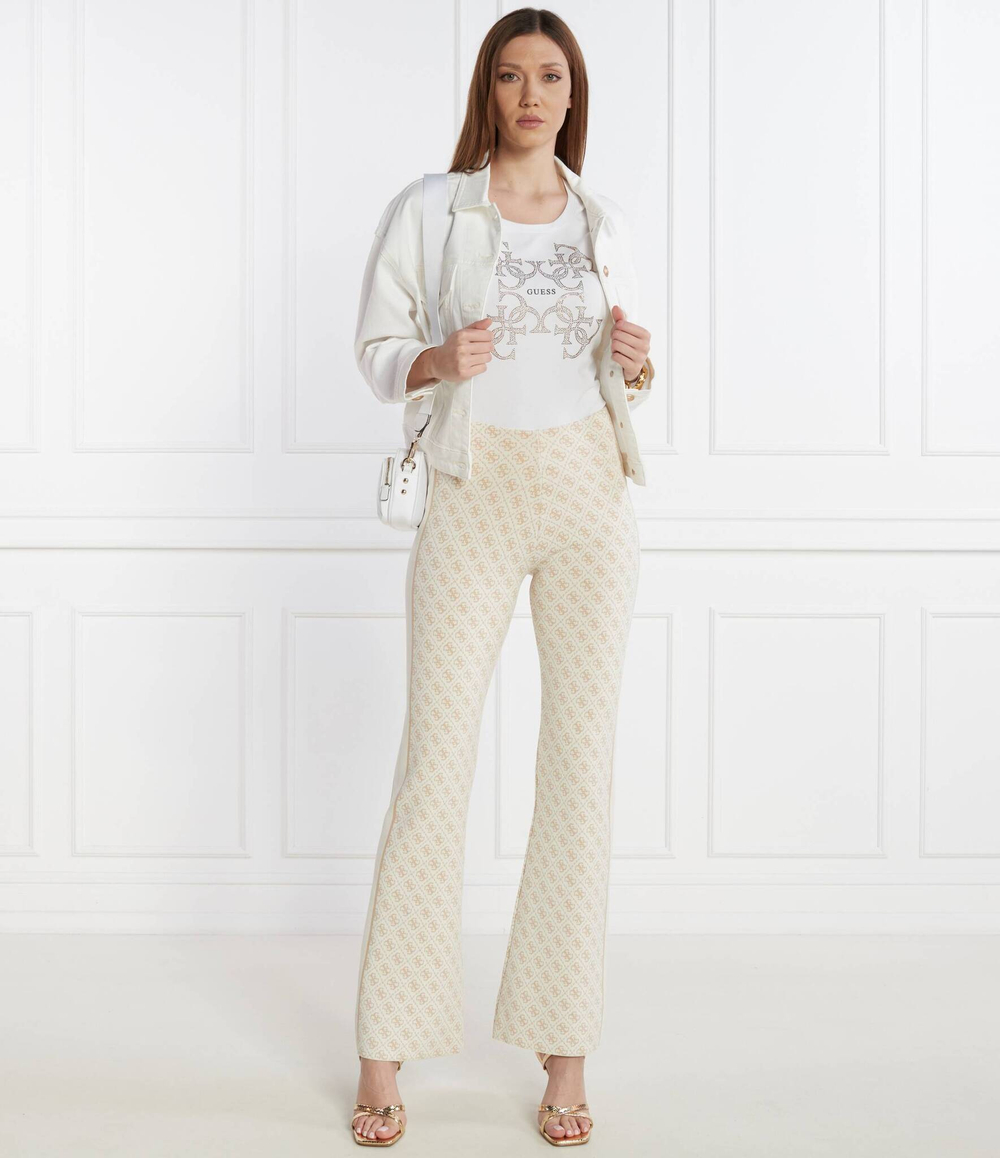 Брюки трикотажные LISE 4G LOGO SWTR GUESS - бежевый(W3YB38 Z37K0)