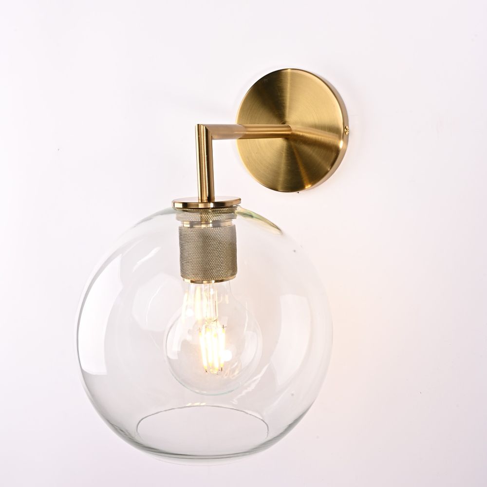 Бра Rh Utilitaire Globe Shade Single Sconce Brass By Imperiumloft