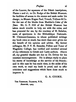 A Text-book of North-Semitic Inscriptions: Moabite, Hebrew, Phoenician, Aramaic, Nabataean | George Albert Cooke