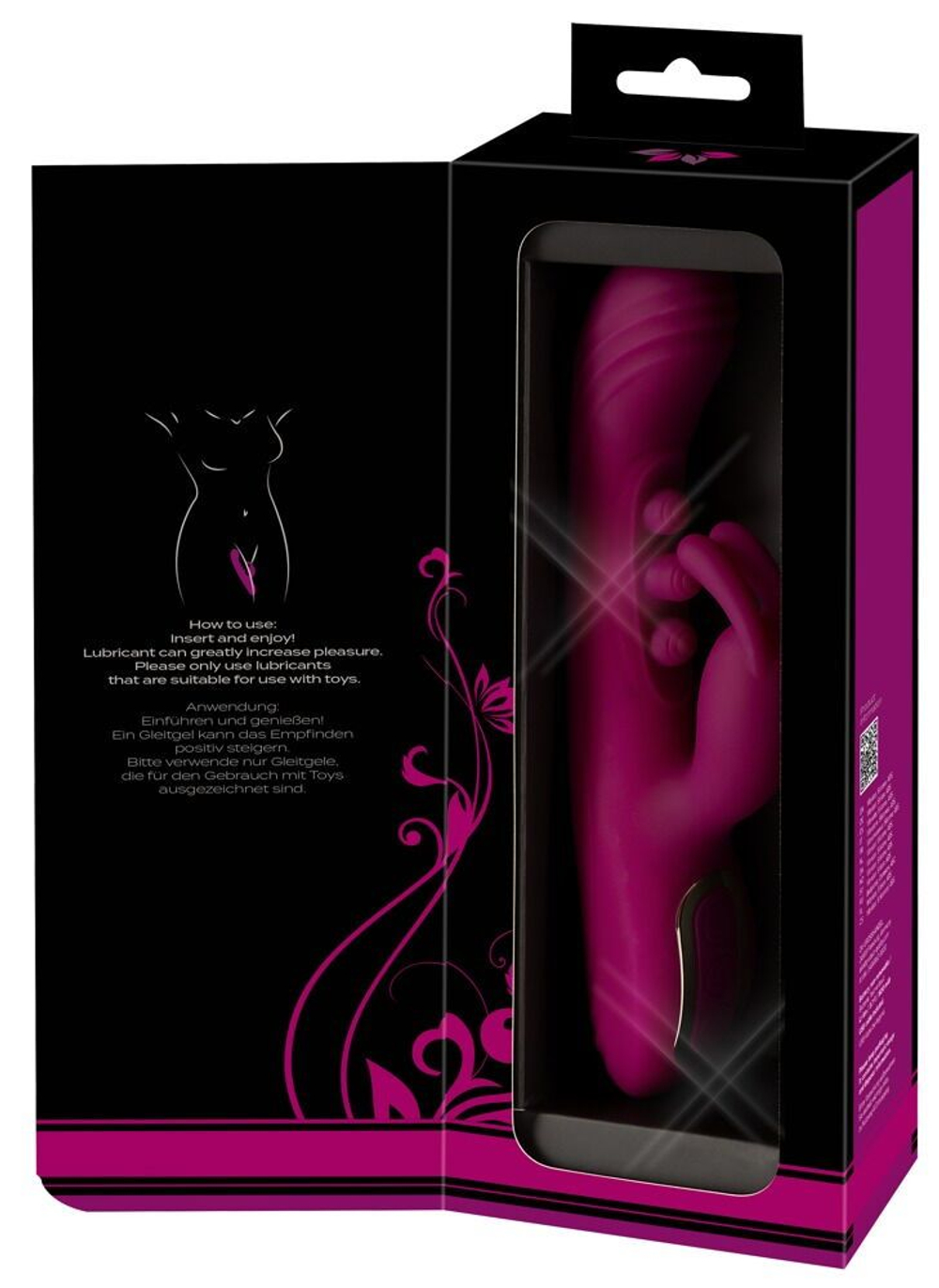 Лиловый вибратор-кролик 2 Function Vibrator Squirting