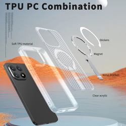 Прозрачный чехол Mesh Pro Magnetic Case для Xiaomi 15T