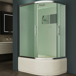 Душевая кабина Esbano (Эсбано) EST-129CRB L, с высоким поддоном, 120x90x210