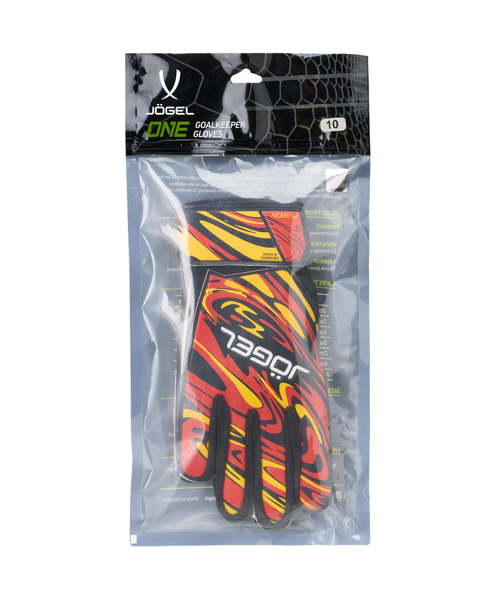 Перчатки вратарские JÖGEL Fusion AL3 Flat, красный